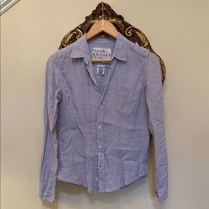 Frank & Eileen Linen Button Down Shirt Size XS